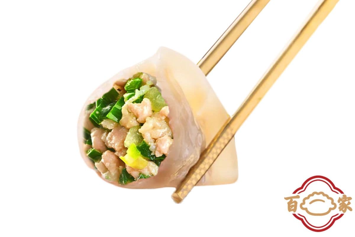 05. Dumplings frit au porc et ciboulette / Pork and Leek Fried Dumplings/ 猪肉韭菜煎饺