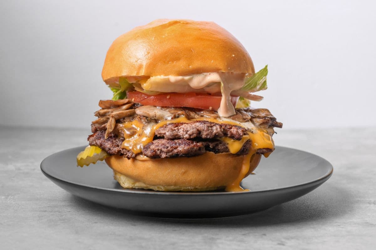 Burger aux champignons et au fromage/Cheese Mushroom Burger