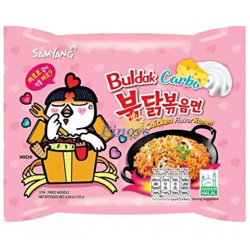 Buldak Ramen Sauté Carbonara 130g/ Buldak Stir- Fried Ramen Carbonara 130g