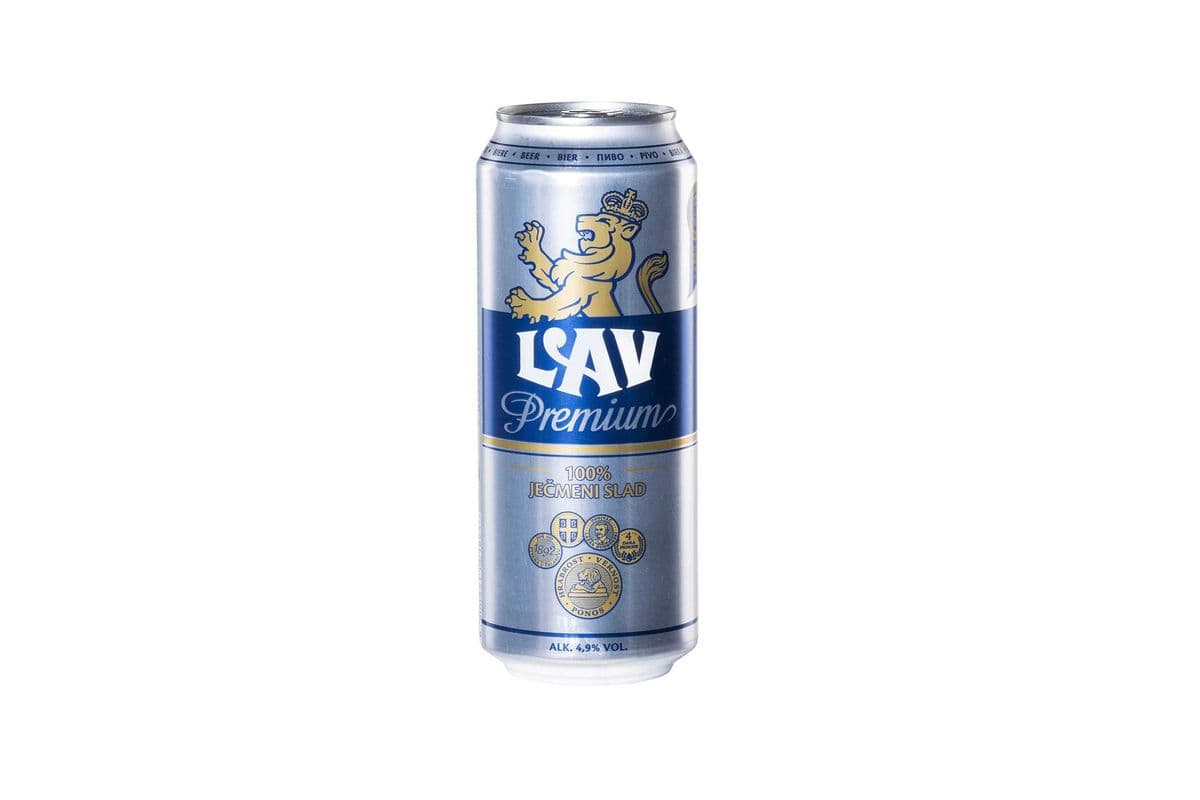 Lav Premium Lager (4 x 500 ml Cans)