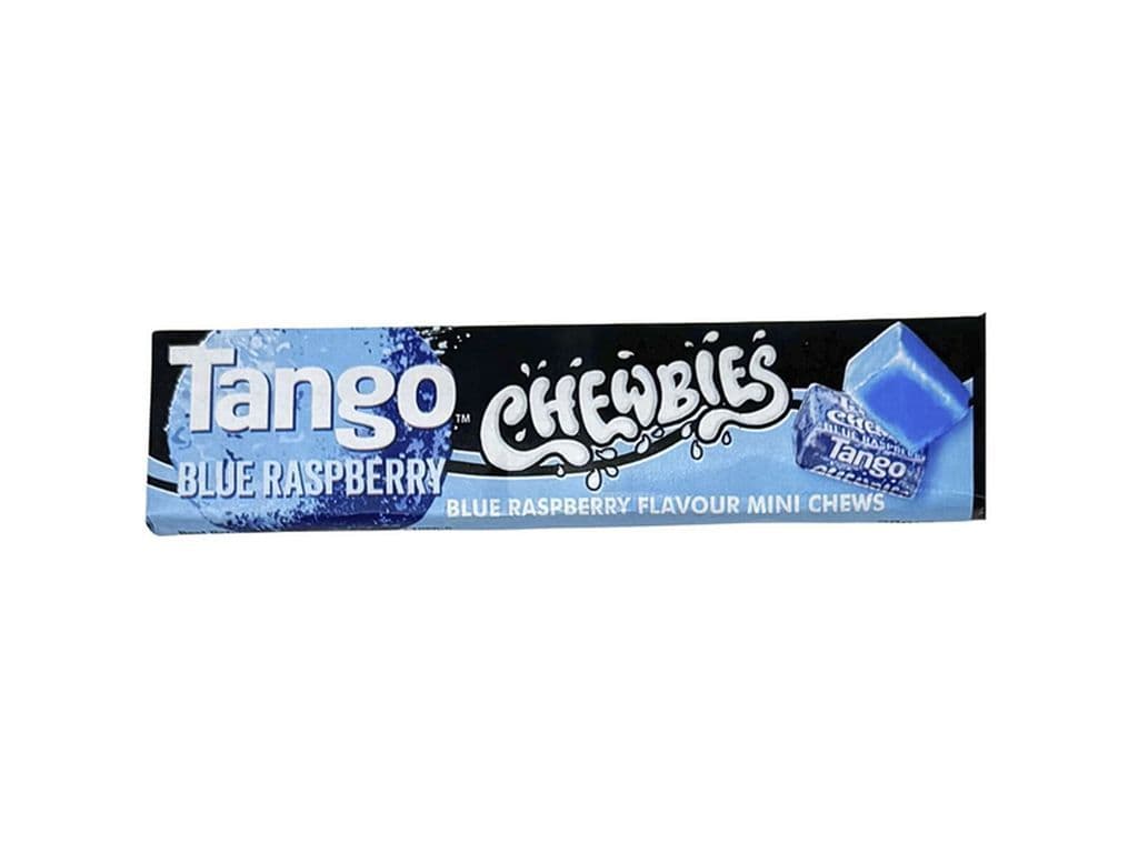 Tango Blue Raspberry Chewbies UK 28g Candy Chews