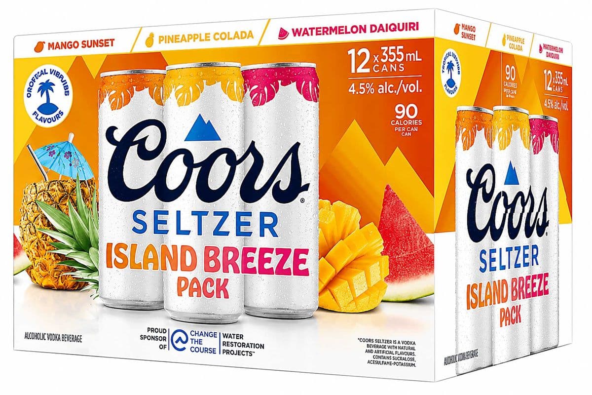 Coors Seltzer Island Breeze 12PK (1 x 12pk x 355ml)