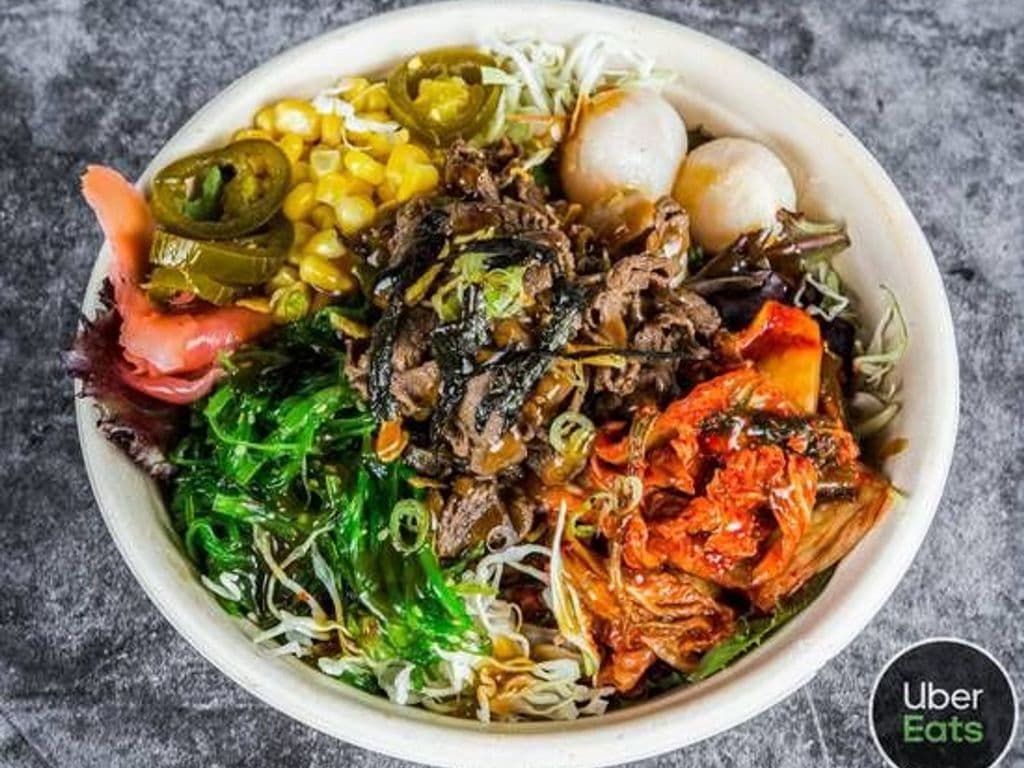 Kimchi Beef Poke Bowl