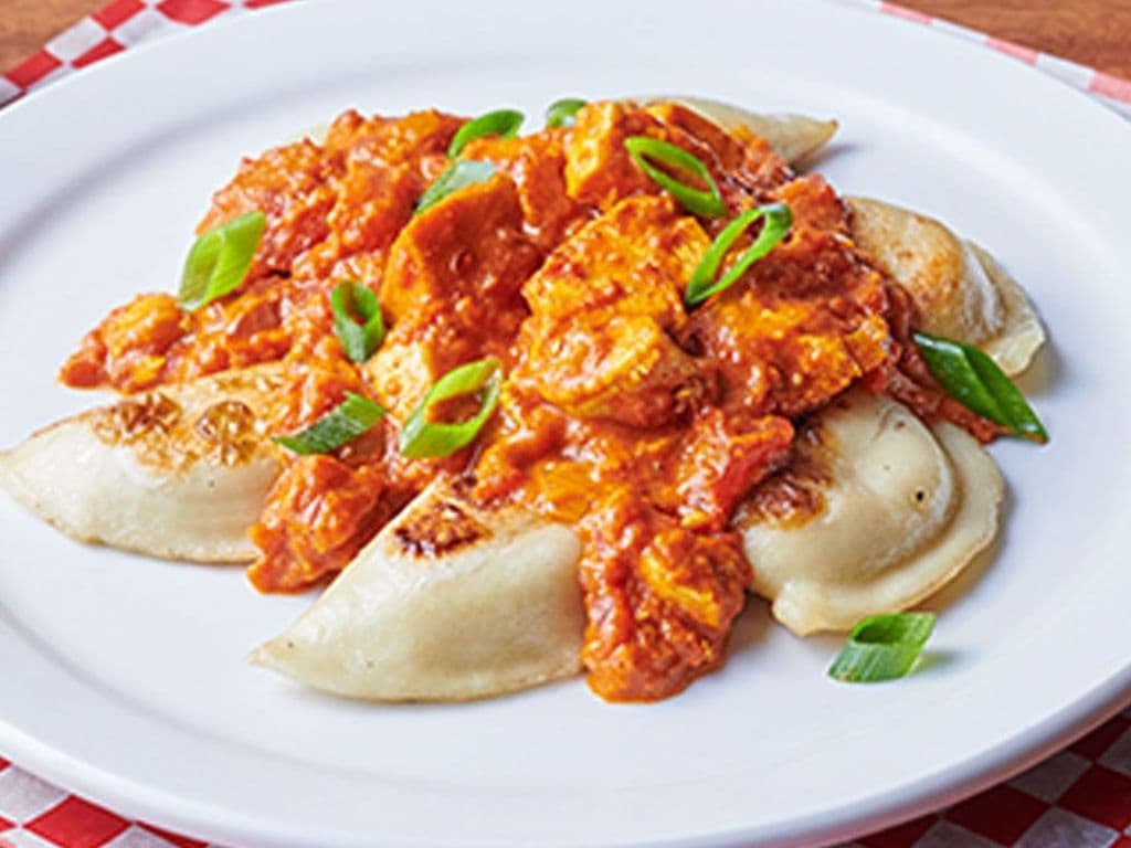 Butter Chicken Perogies
