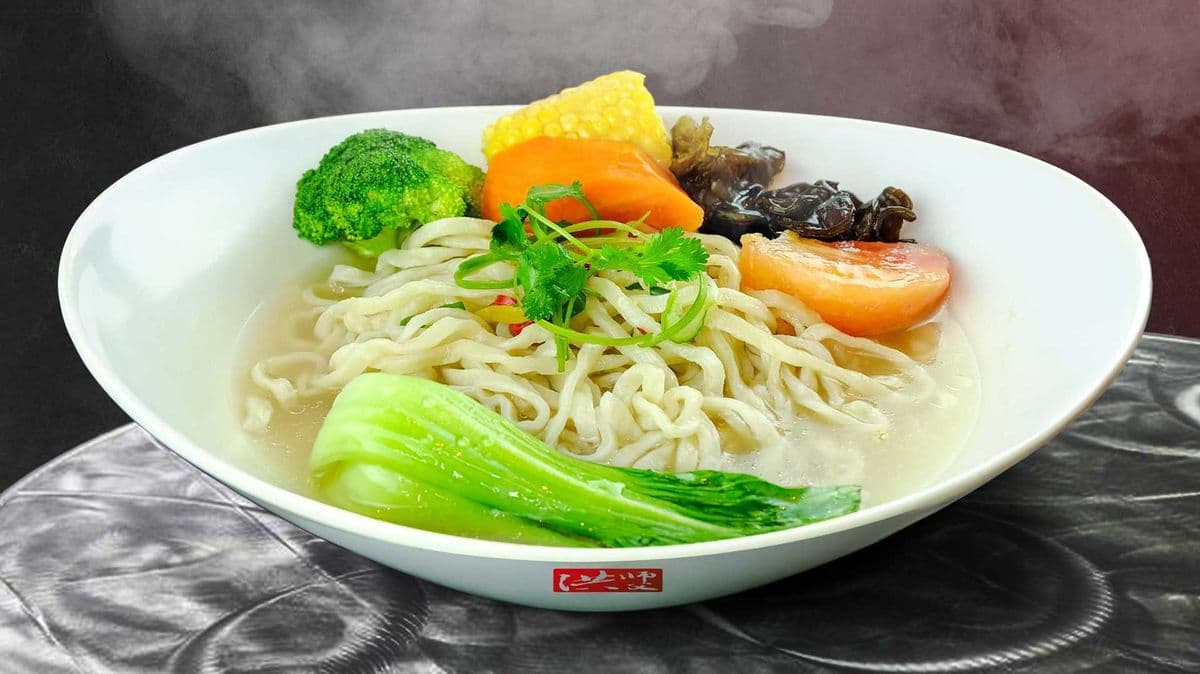 A13. Seasonal Vegetables with Noodle in Clear Beef Soup