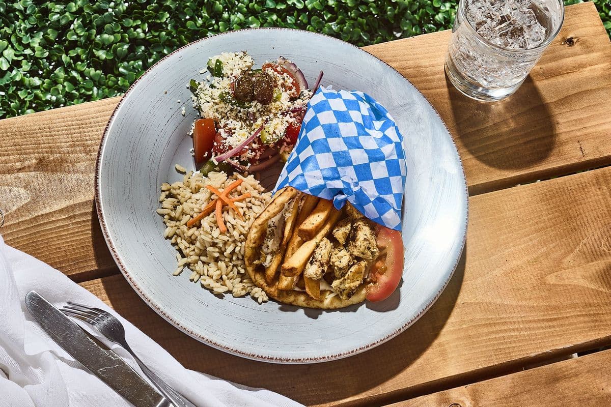 Souvlaki Wrap MEAL box