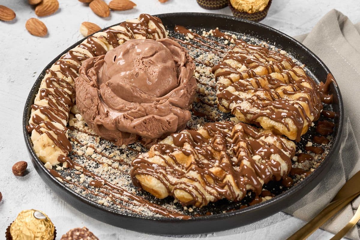 Banana Split Delight Croffle