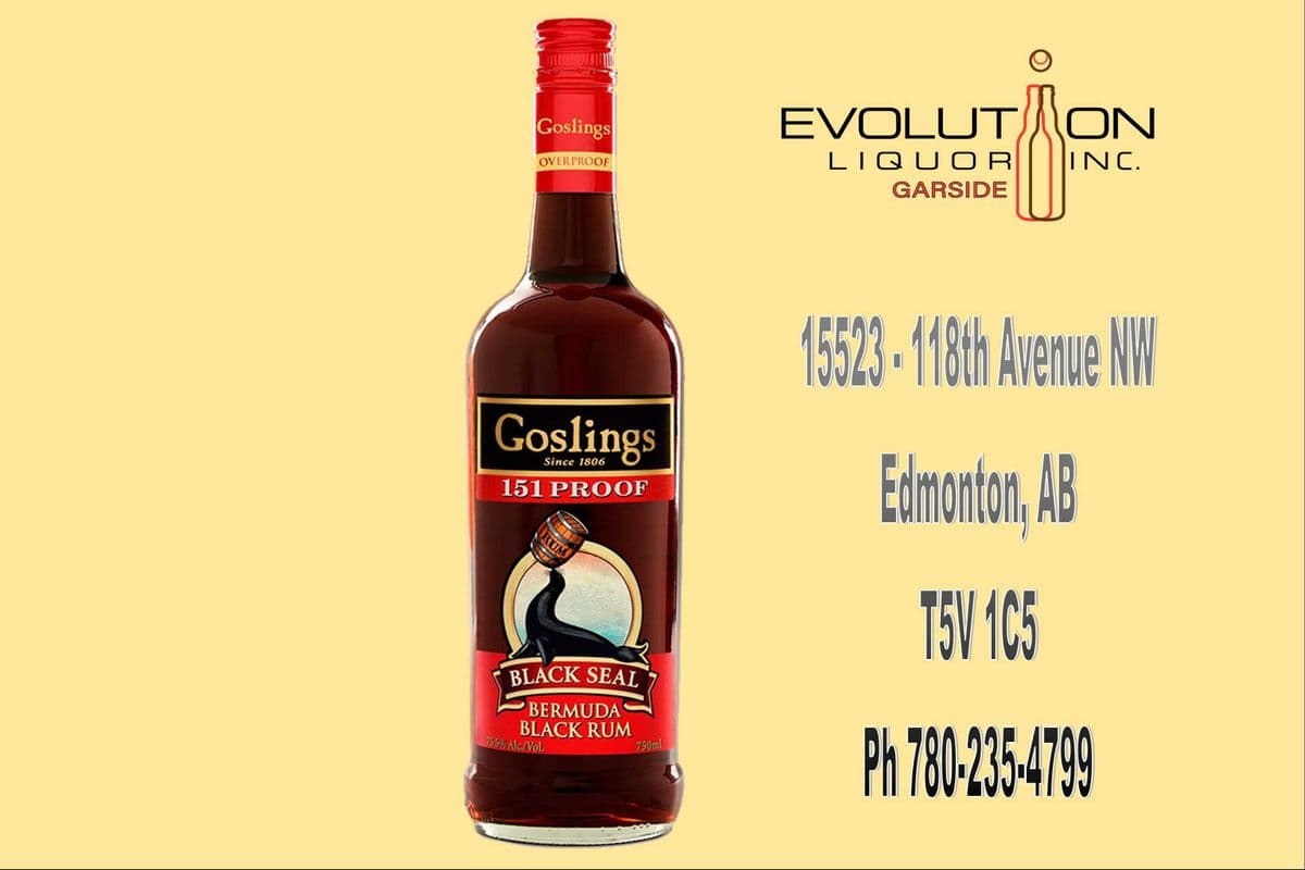 Gosling's 151 Proof Black Seal Rum 0750G (1 x 750ml Glass Bottle)