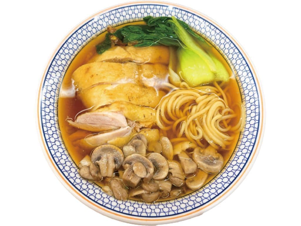 Mushroom Chicken Noodle Soup 白菇炖鸡面