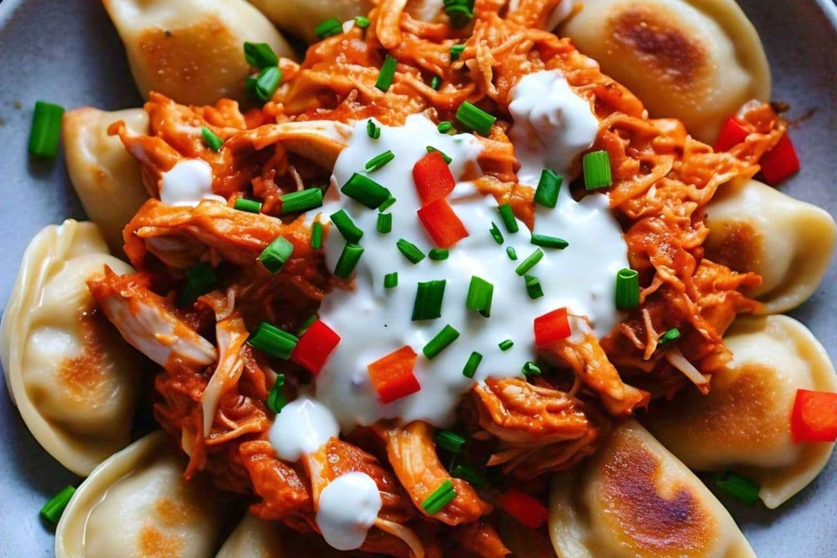 Buffalo Chicken Pierogi
