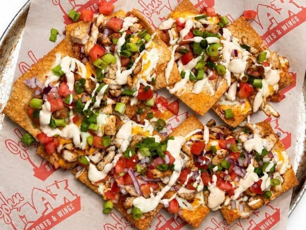 Cajun Chicken Wonton Nachos