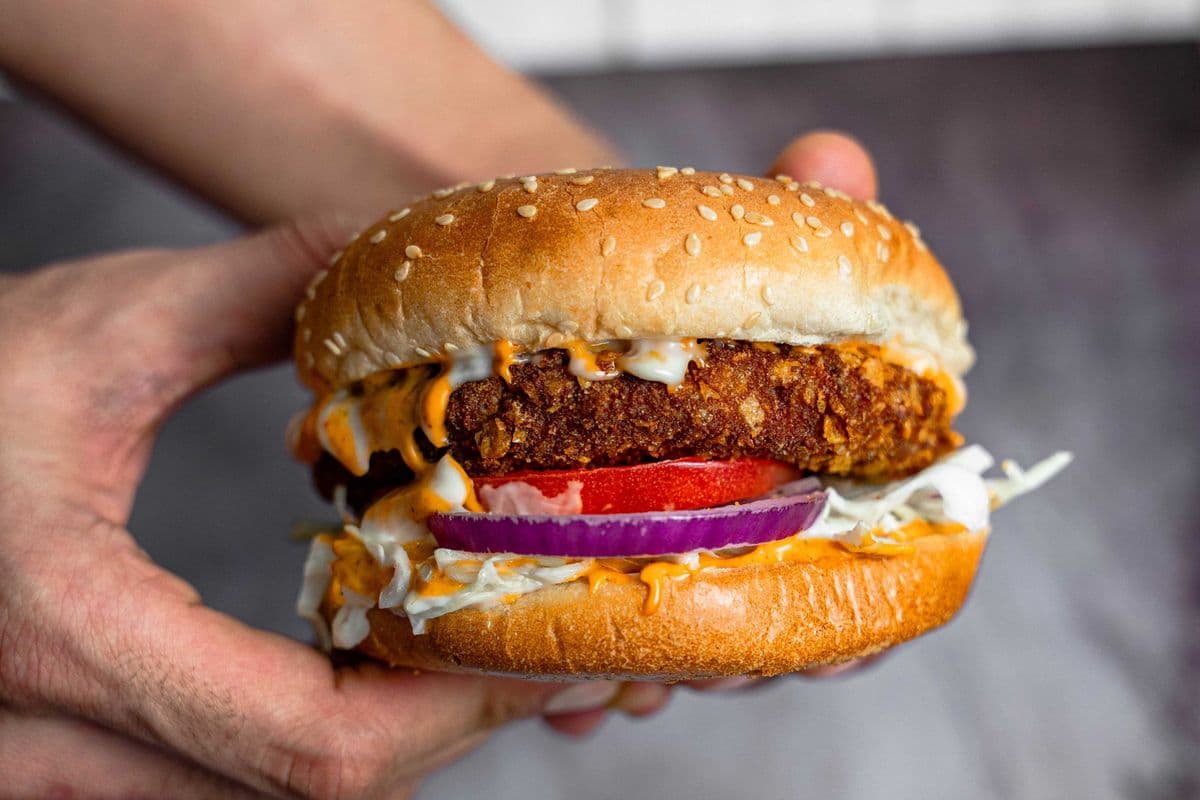 Kurkure Chicken Burger