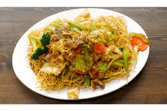 78.Beef and Vegetables Chow Mein (Mi Xao Gion Bo)
