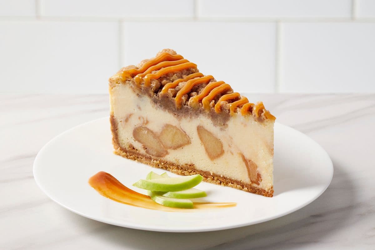 Tranche de gâteau au fromage aux pommes façon hollandaise / Dutch Apple Cheesecake Slice
