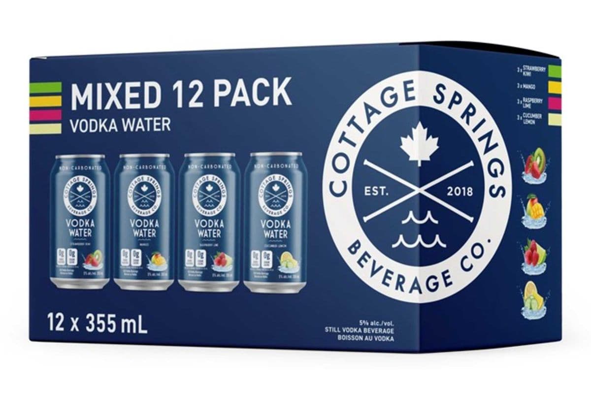 Cottage Springs Vodka Water Mixed (12 x 355 ml Cans)