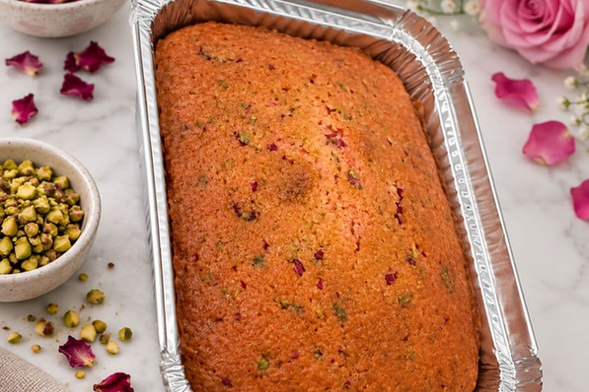 Velvet Rose Pistachio Tea Cake - 250gm