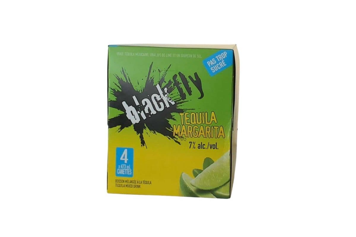 BLACK FLY TEQUILA MARGARITA 4 pack (473 ml cans ) (1 x 473 ml cans)