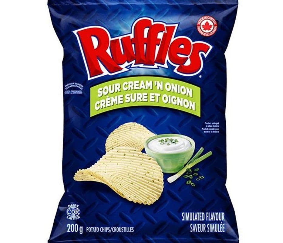 Large Ruffles Sour Cream and Onion (200 g)