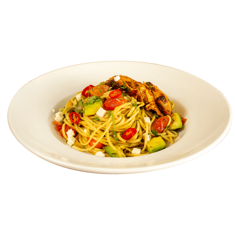 Linguini Avocado Poulet / Linguini Avocado Chicken