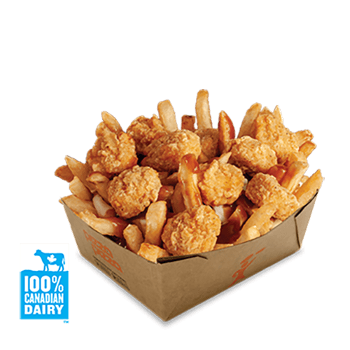 Large Popcorn Chicken Poutine