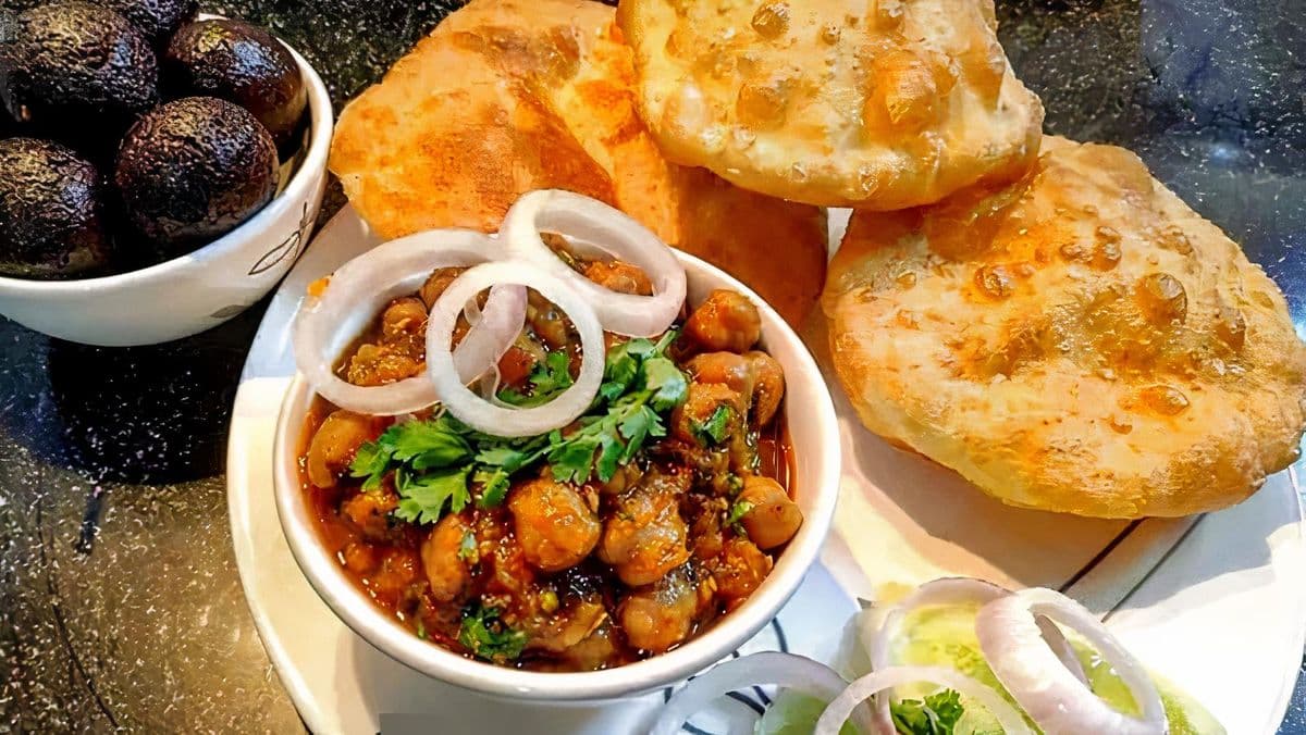 Chole Puri or Bhatura