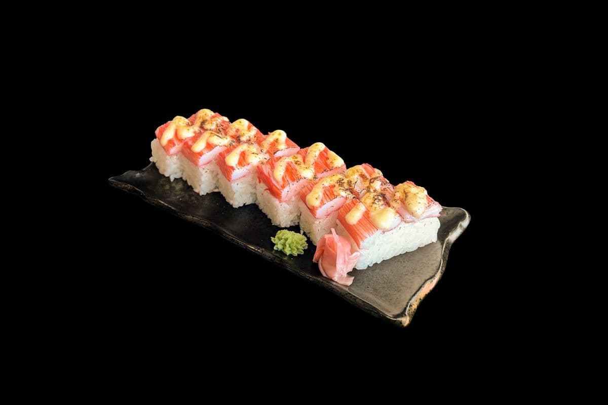 Aburi Crab oshi sushi