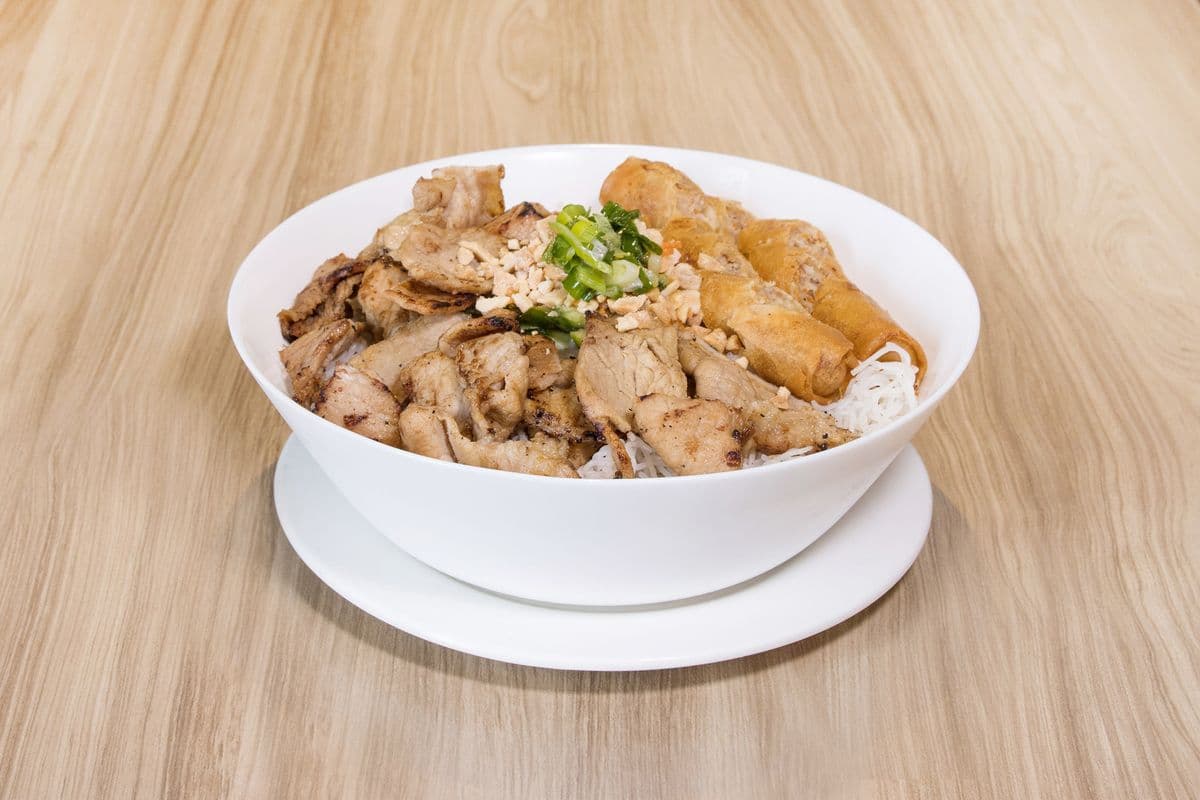 17. Grilled Pork and Pork Spring Rolls Vermicelli
