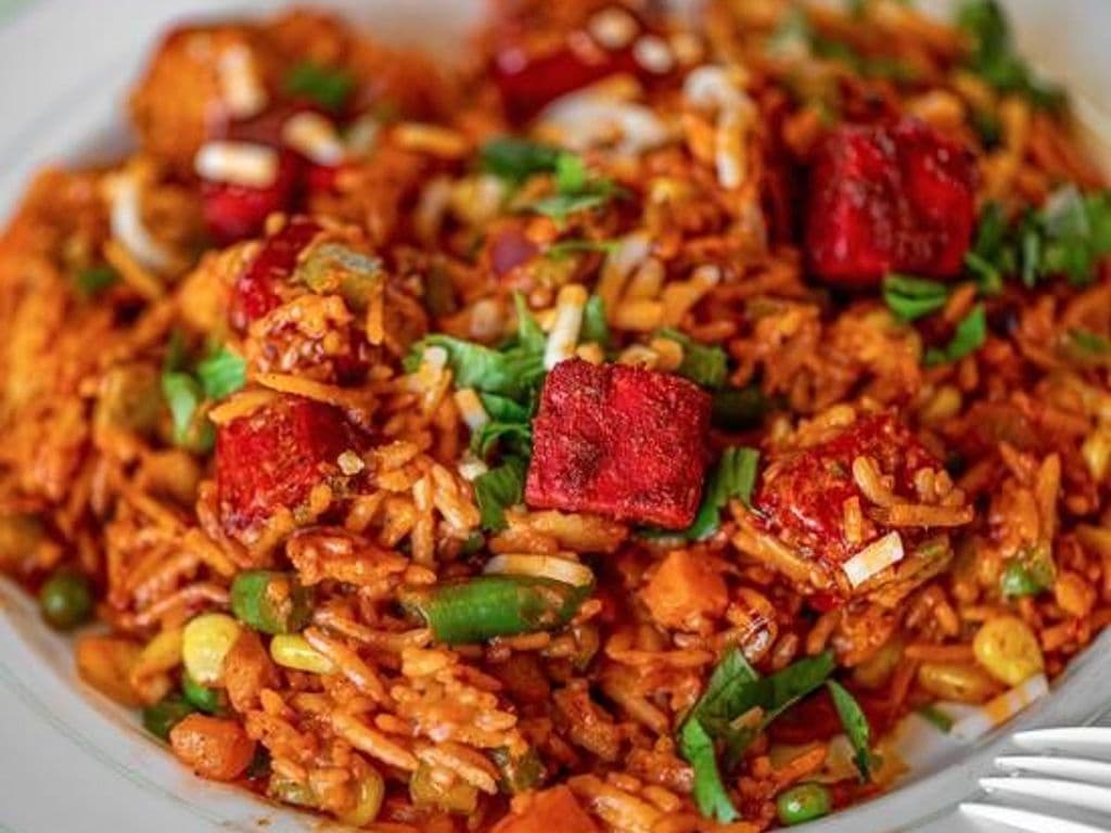 Paneer Tikka Pulao.