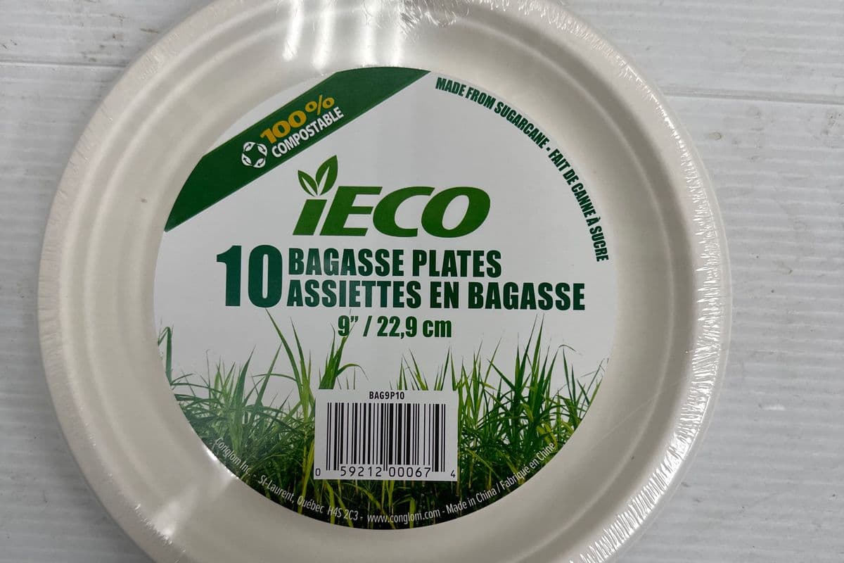 IECO 10 Bagasse Plates (9”/22,9cm)