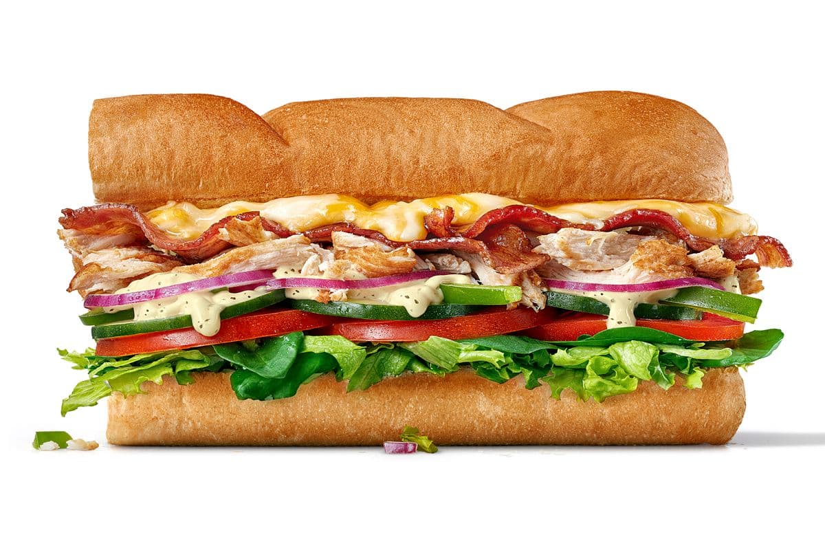 6" Chicken Bacon & Peppercorn Ranch Sub (450 Cals)