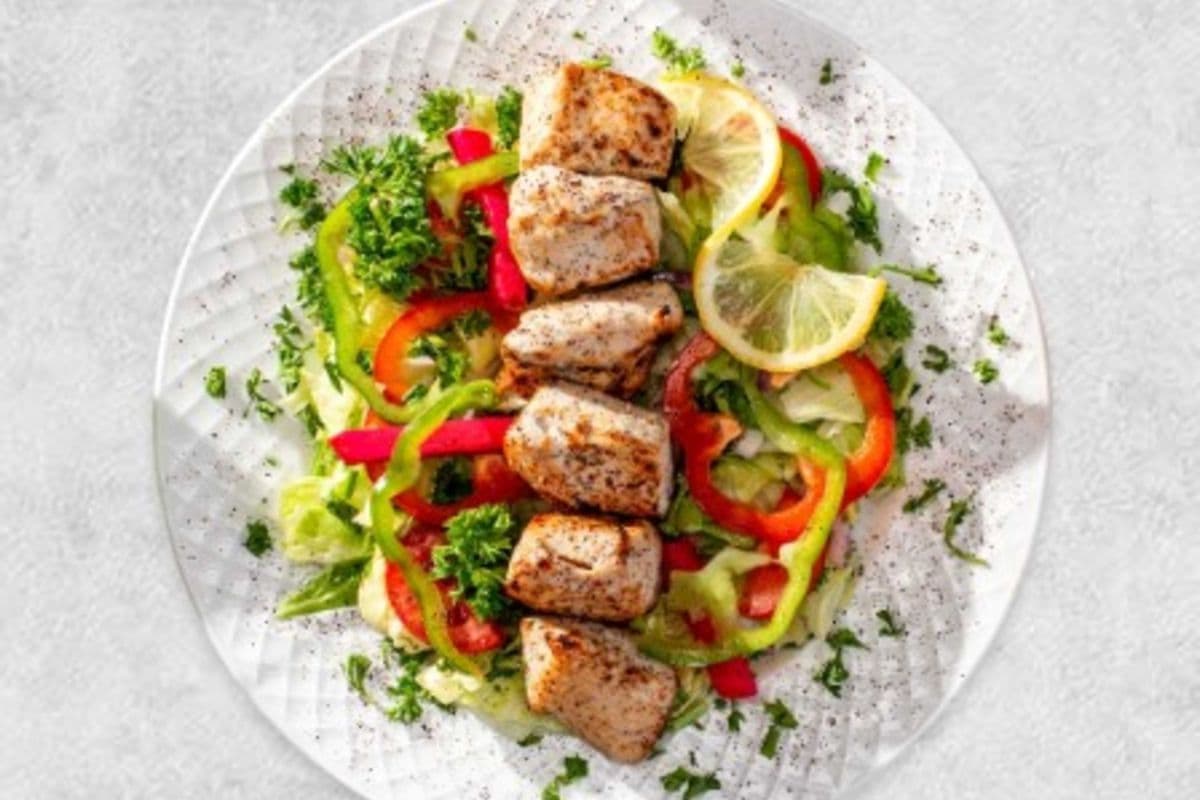 Classic Chicken Tikka Over Salad