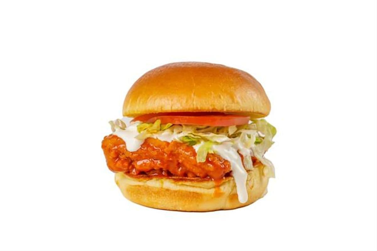 Buffalo Fried Chicken Burger