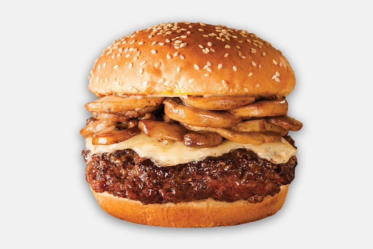 MUSHROOM SWISS BURGER