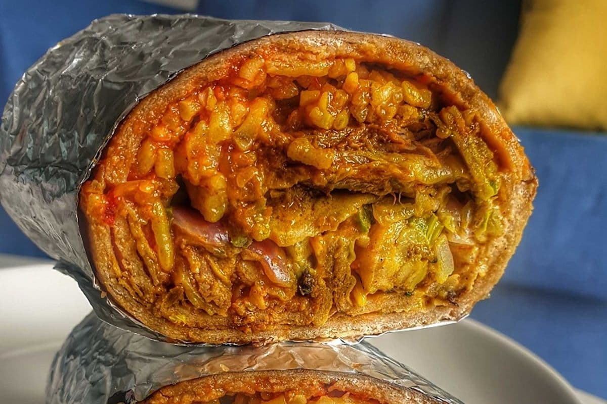 LARGE Spicy CHICKEN TIKKA MASALA BURRITO