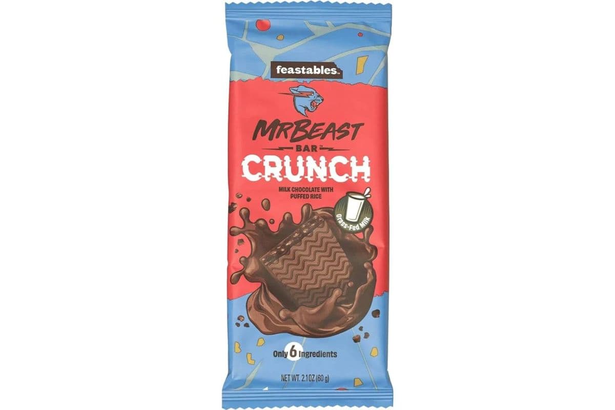Mr Beast Bar Crunch Milk Chocolate With Puffed Rice (60 g)