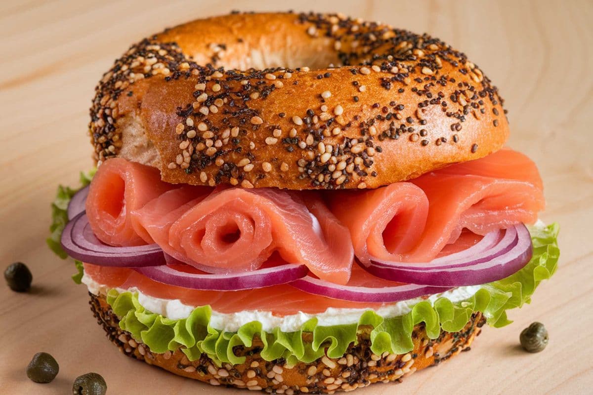 Cream Cheese and Lox Sandwich