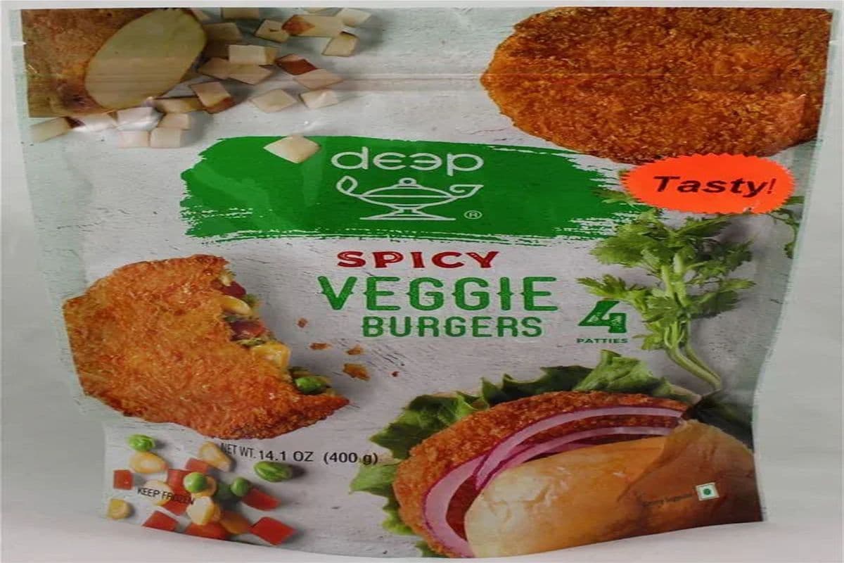 Deep Frozen Spicy Veggie Burger Pouch (400g)
