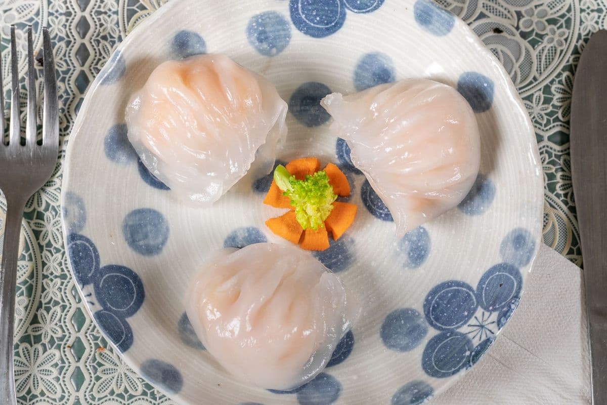 109. Steamed Crystal Shrimp Dumplings (3 pcs)