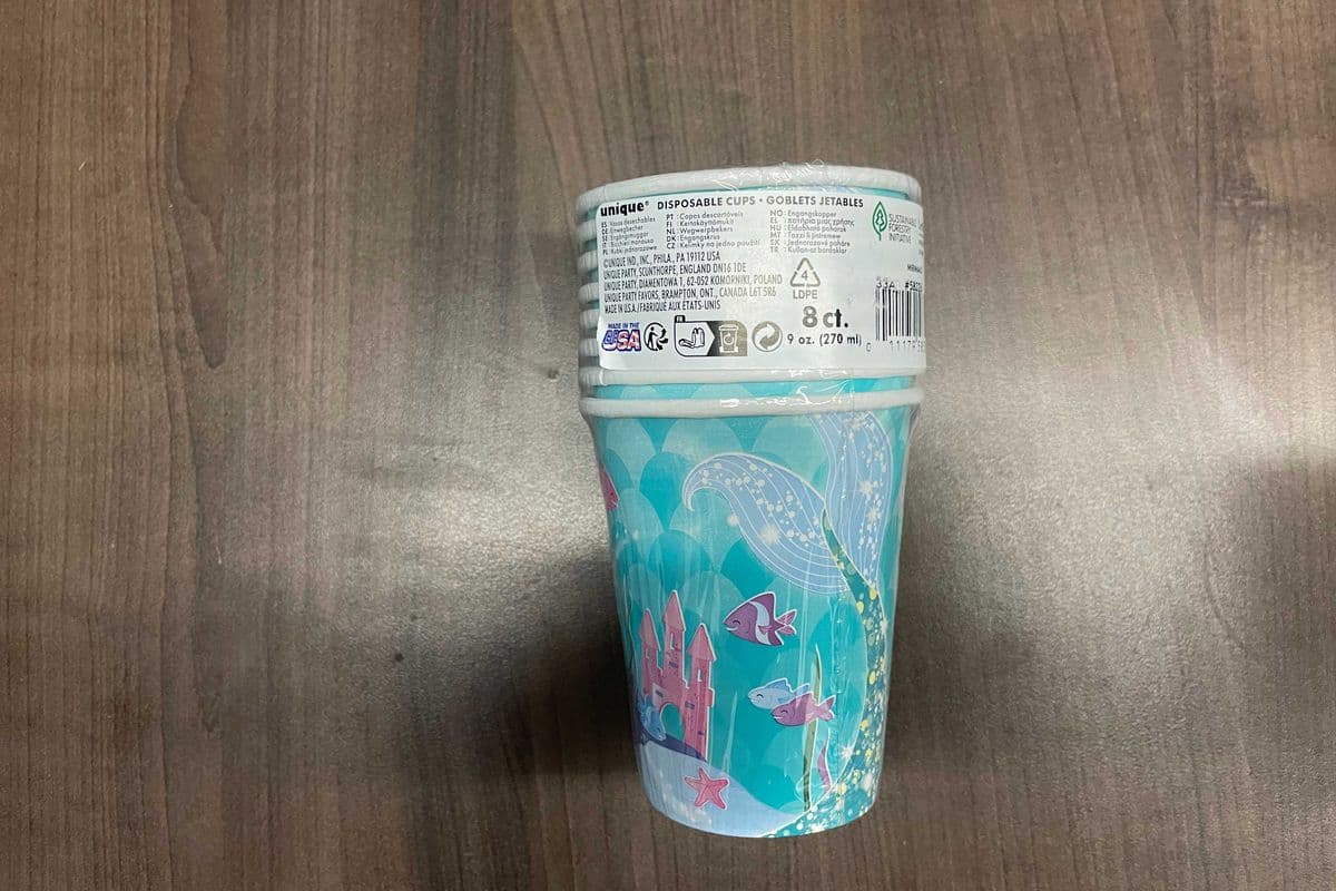 Cup Mermaid 9oz 8pk (9oz)