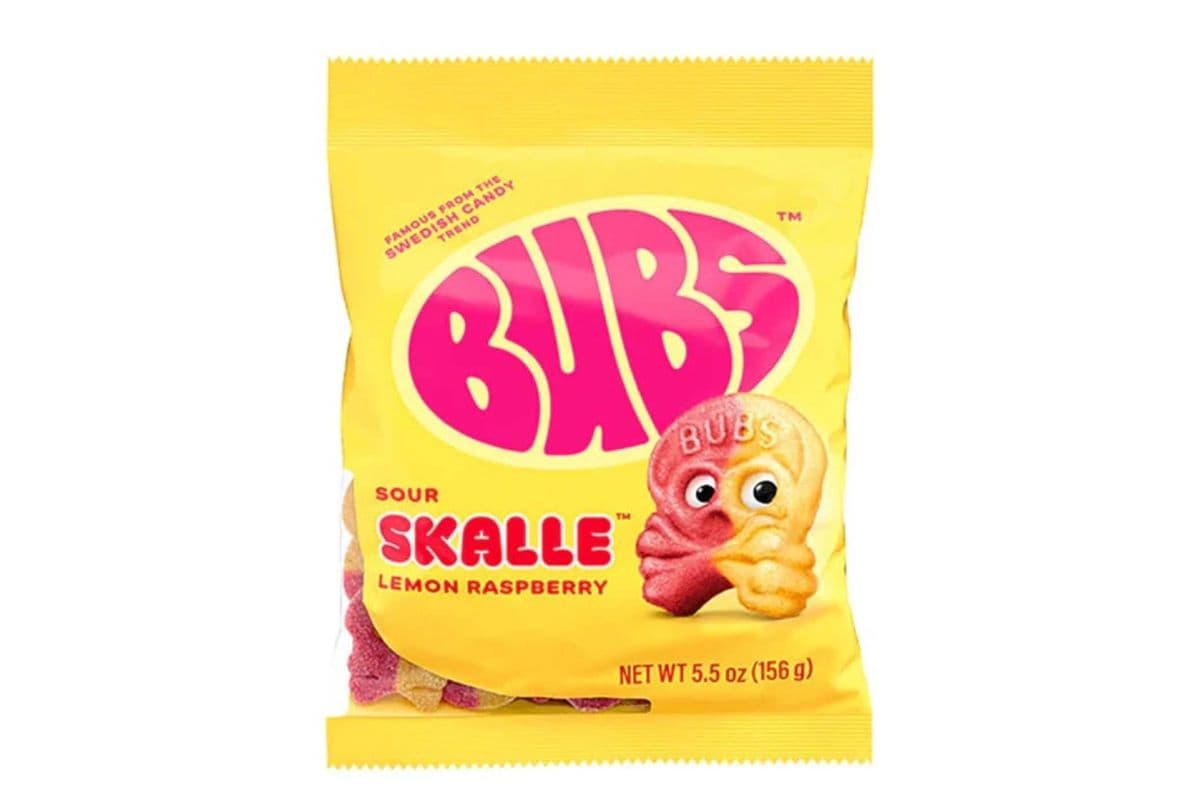 Bubs Sour Skalle Lemon Raspberry - 5.5oz (156g)