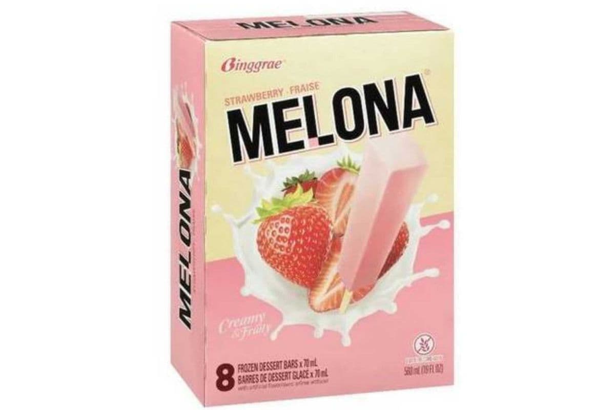Melona · Strawberry Flavoured Ice-Lolly (8 x 70ml)