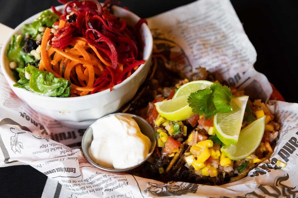 Taco à la joue de boeuf (sans lactose)