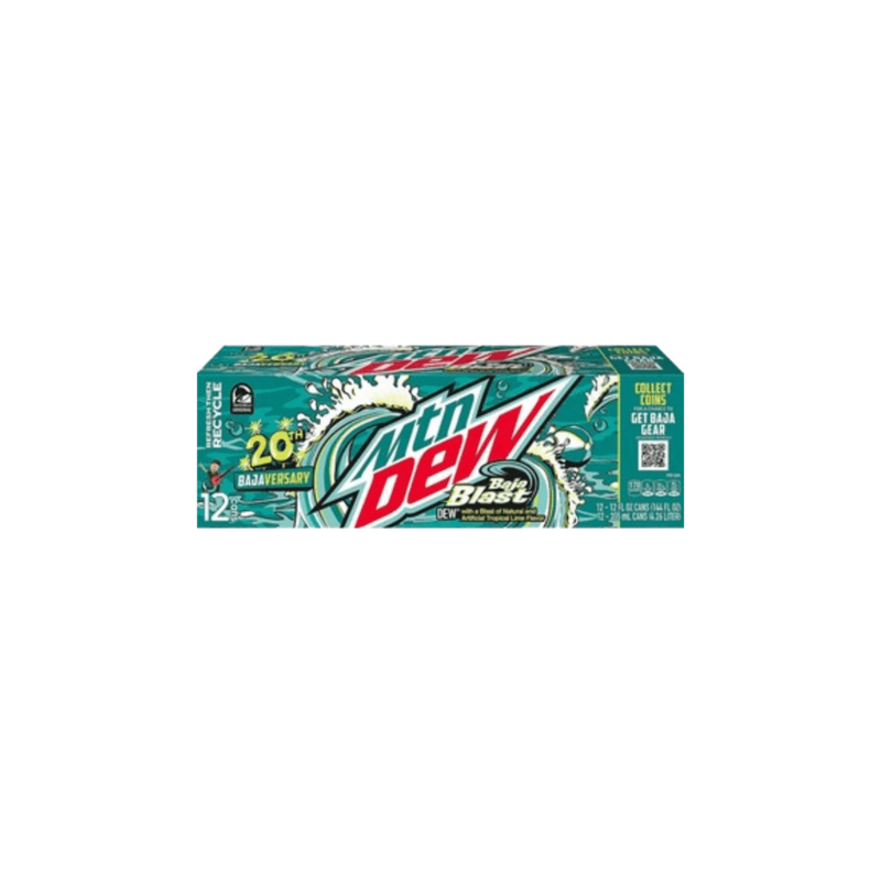 Mountain Dew Baja Blast 12 Pack - USA