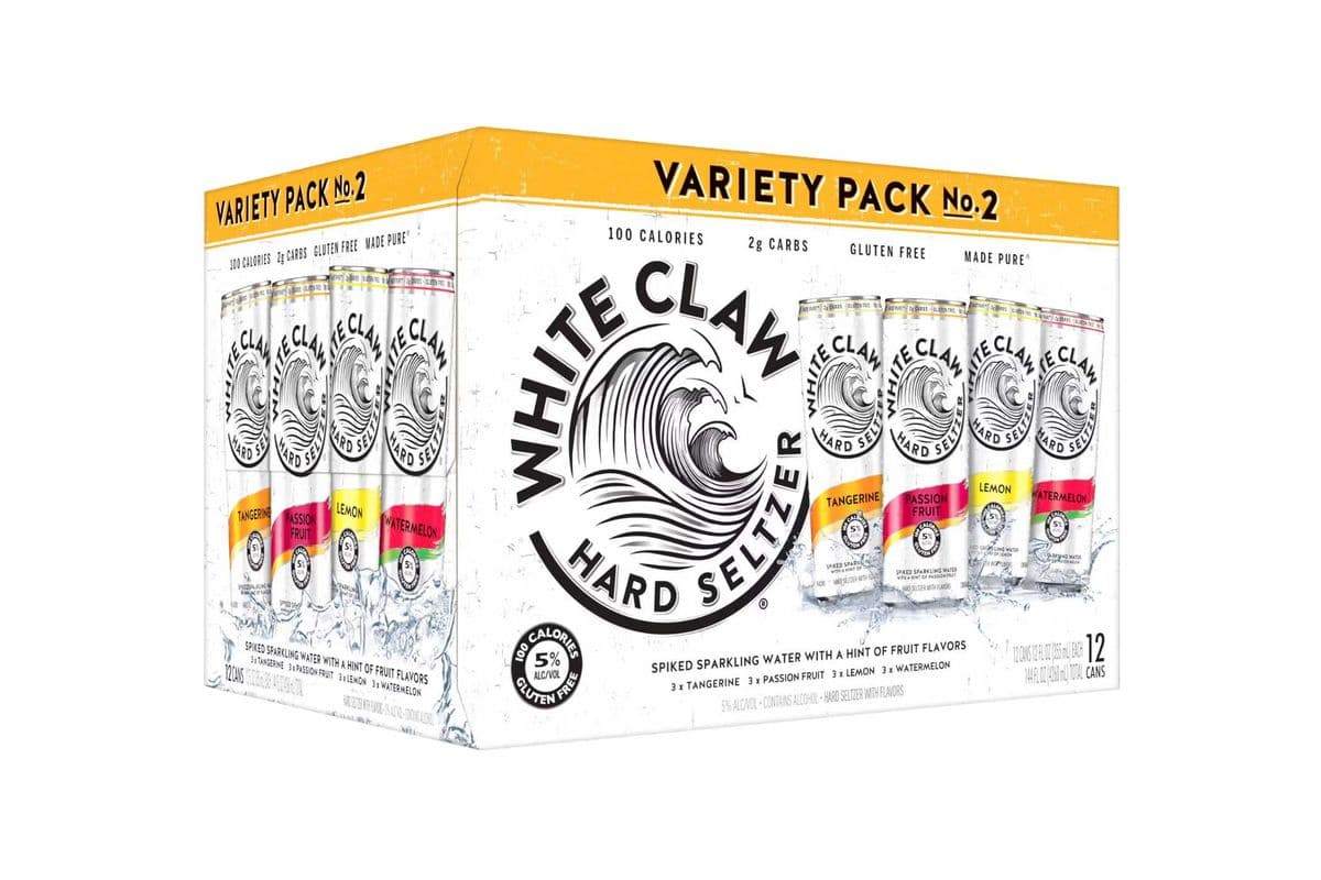 White Claw Hard Seltzer Variety Pack 2 (12 x 355 ml Cans)