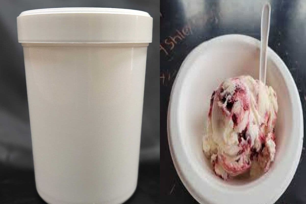 Raspberry Chesscake Ice Cream (1L)