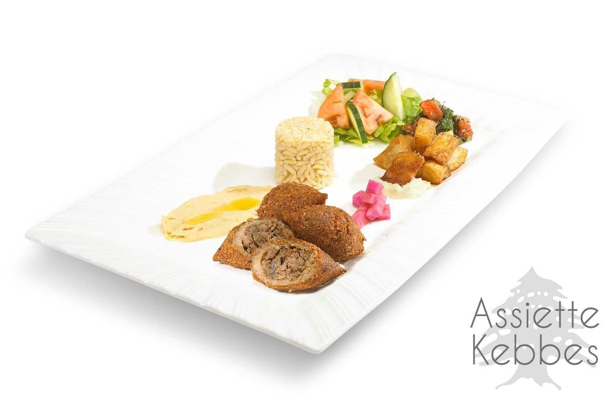 Assiette de kebbe / Plate of kebbe