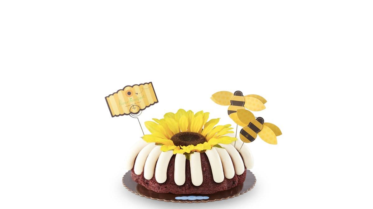 Flour Bouquet Decorated Bundt