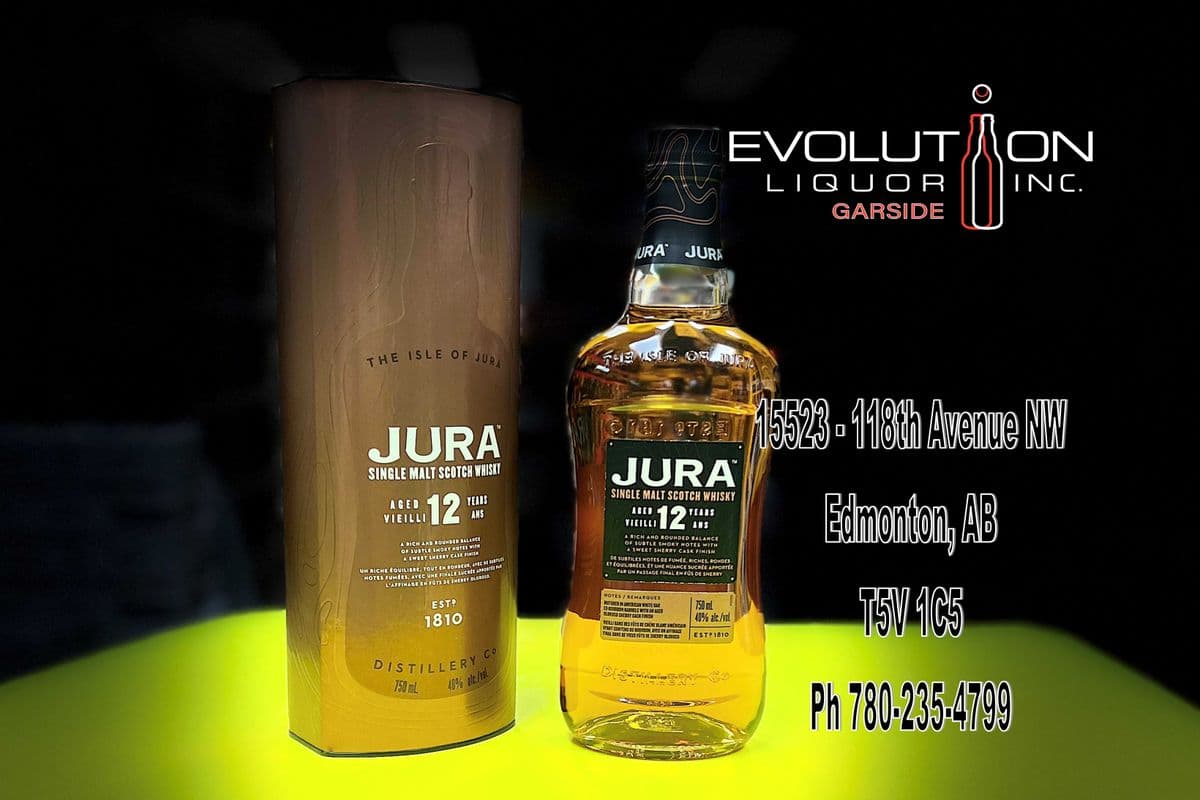 Jura Single Malt Scotch Whisky 12 YO 0750G (1 x 750ml Glass Bottle)