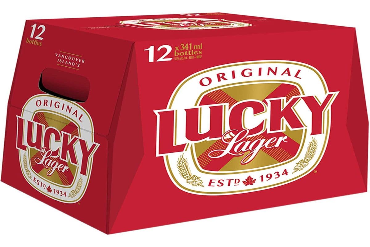 LUCKY LAGAR BEER(12 BOTTLES) (12 x 341ML)