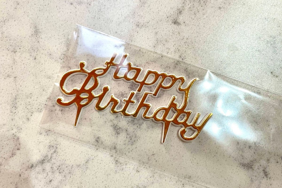 Small Birthday Topper (5 cm x 9 cm)